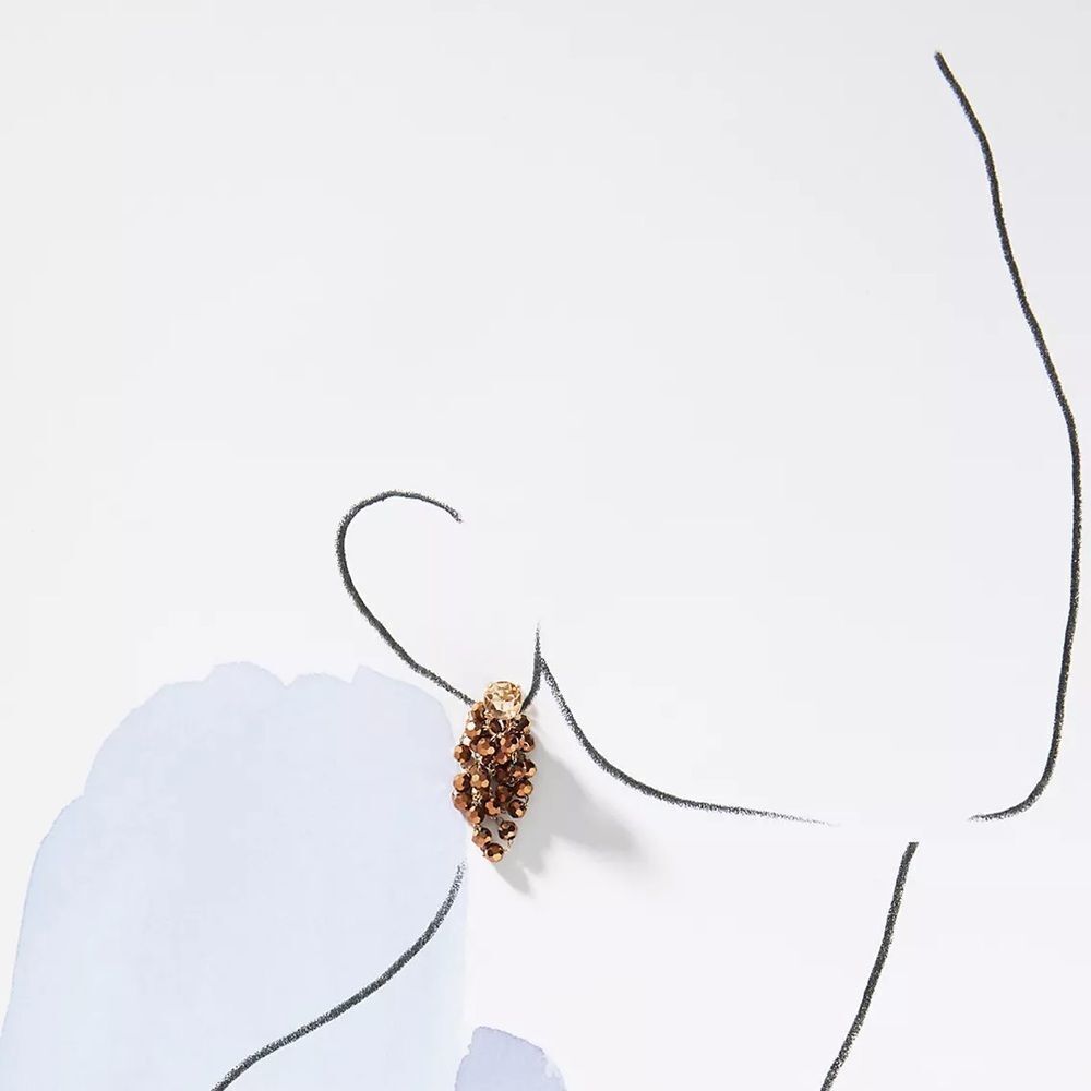 Anthropologie waterfall beaded earrings - Picture 3 of 3